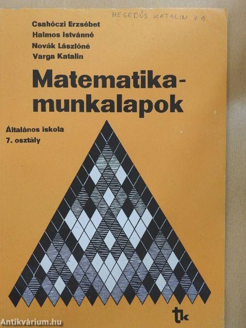 Matematika-munkalapok 7.