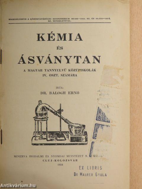 Kémia és ásványtan