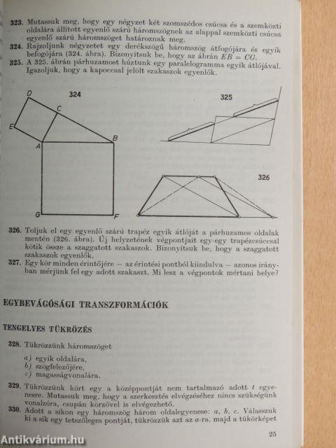 Geometriai feladatok gyűjteménye I.