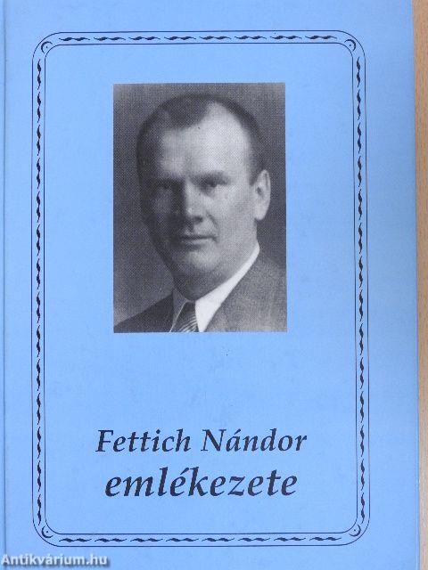 Fettich Nándor emlékezete