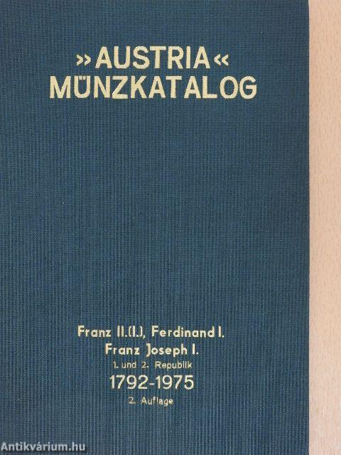 "Austria" Münzkatalog 1792-1975