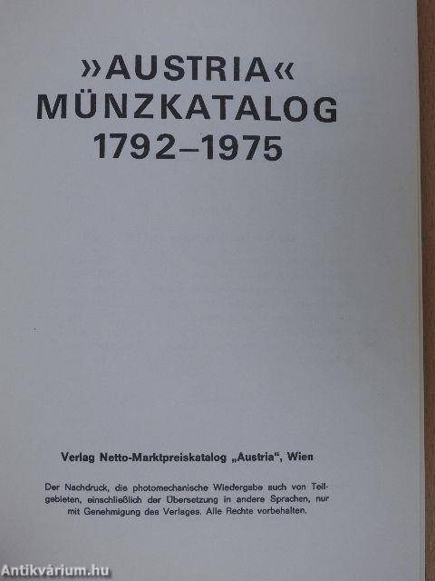 "Austria" Münzkatalog 1792-1975