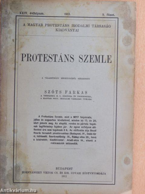 Protestáns Szemle 1912. szeptember