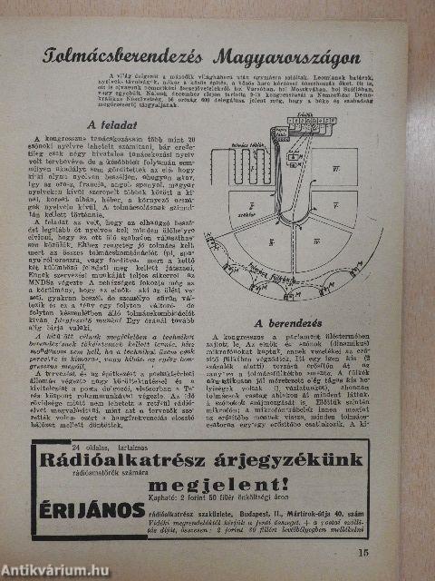 Rádió és filmtechnika 1949. január