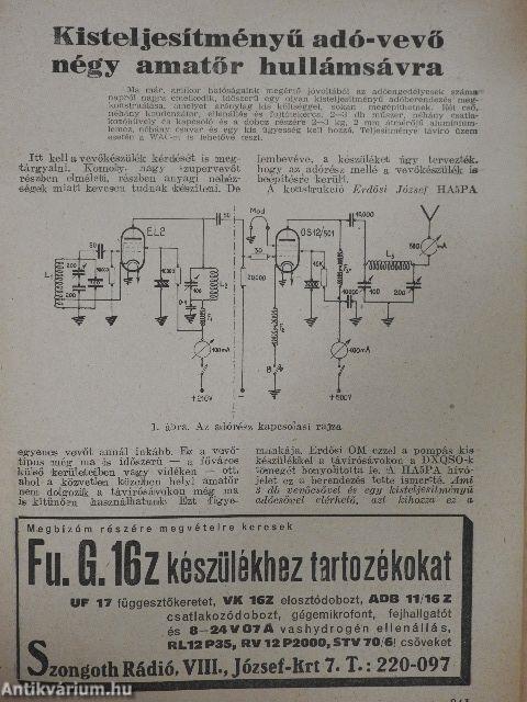 Rádió és filmtechnika 1949. október