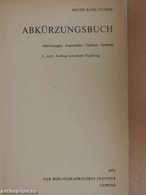 Abkürzungsbuch