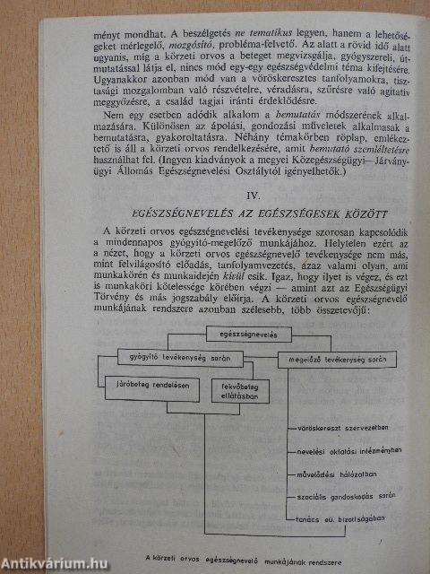 Az egészségnevelő körzeti orvos