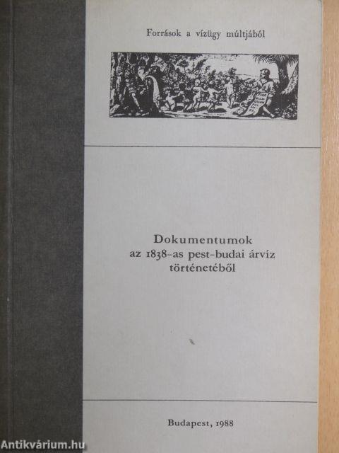 Dokumentumok az 1838-as pest-budai árvíz történetéből