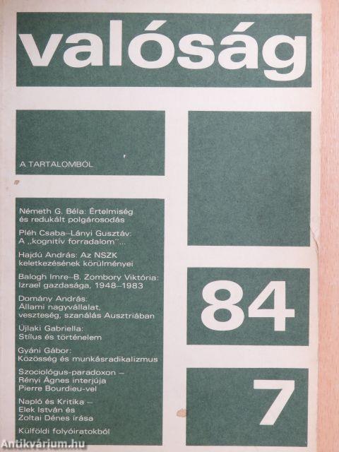 Valóság 1984. július