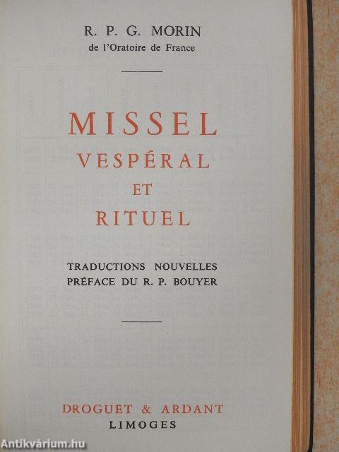 Missel vespéral et rituel