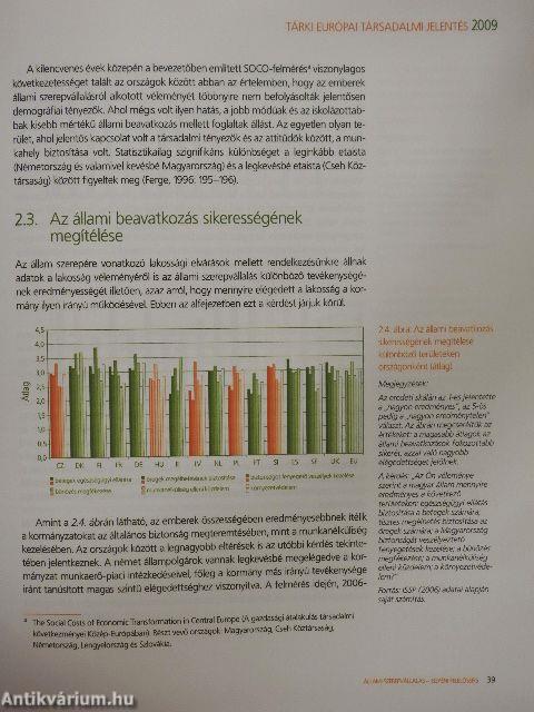 Tárki Európai társadalmi jelentés 2009