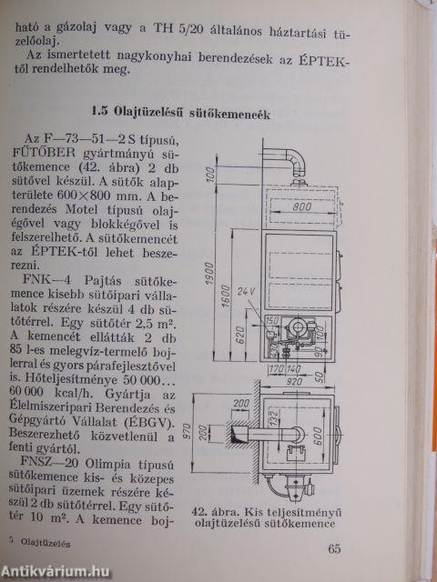 Olajtüzelés tervezése, kivitelezése, karbantartása