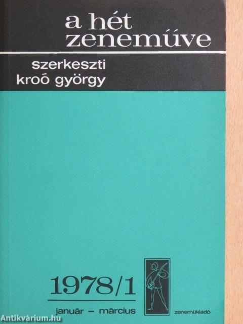 A hét zeneműve 1978/1-4.