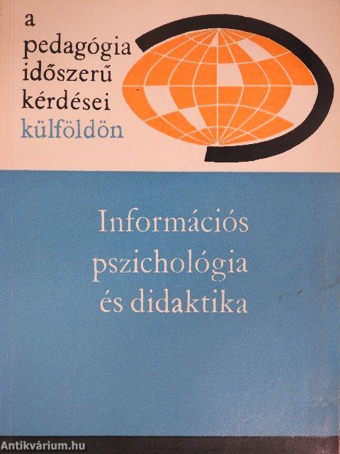 Információs pszichológia és didaktika