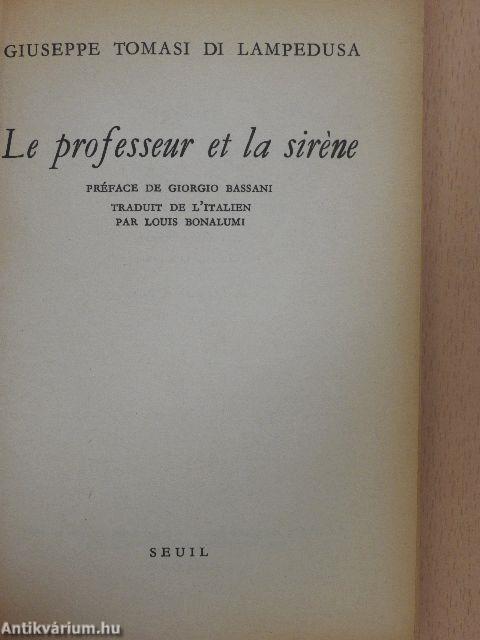 Le professeur et la siréne