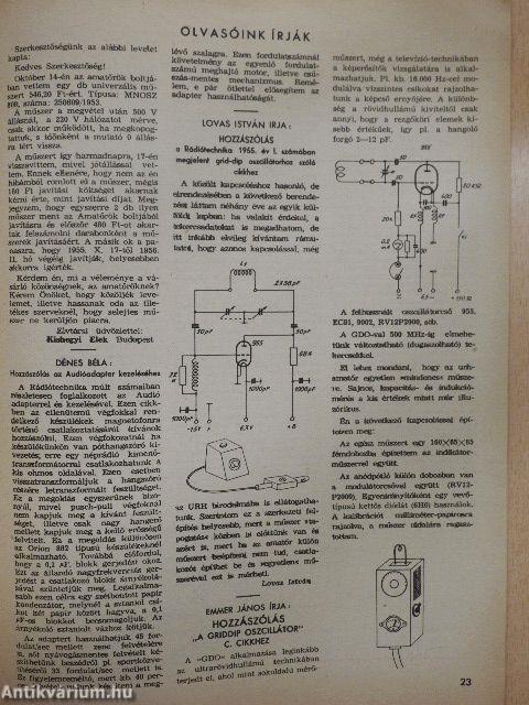 Rádiótechnika 1956. január