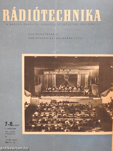 Rádiótechnika 1955. július-agusztus