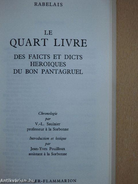 Le quart livre