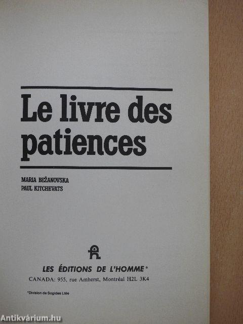 Le livre des patiences