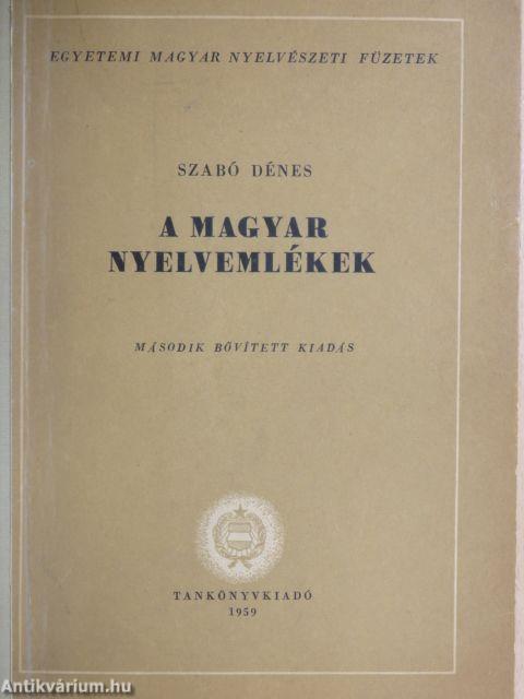 A magyar nyelvemlékek