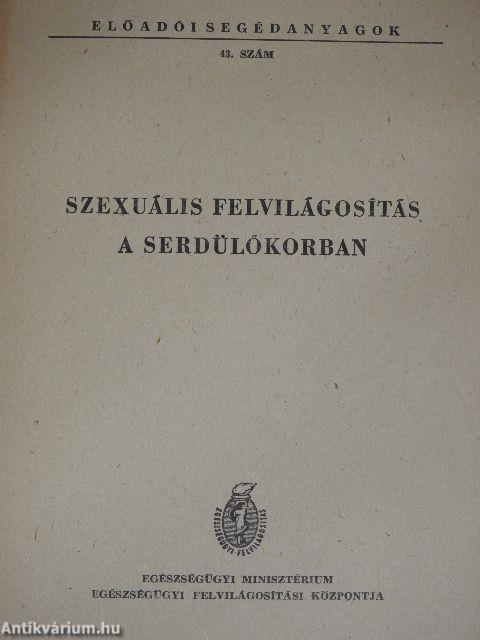 Szexuális felvilágosítás a serdülőkorban