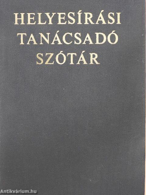 Helyesírási tanácsadó szótár