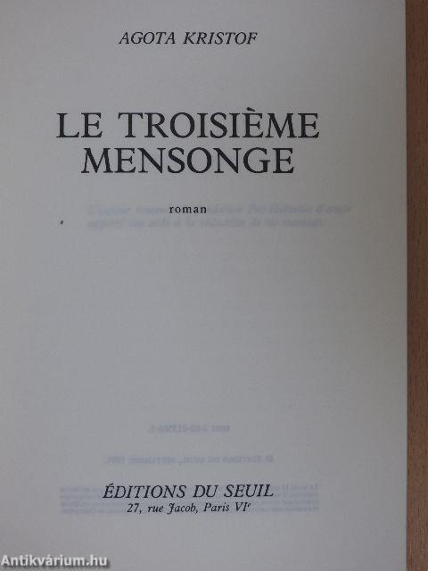 Le troisiéme mensonge