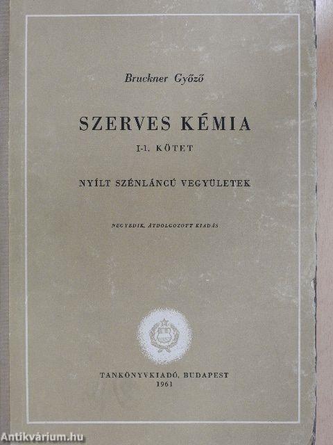 Szerves kémia I/1-2.