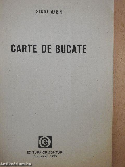 Carte de Bucate