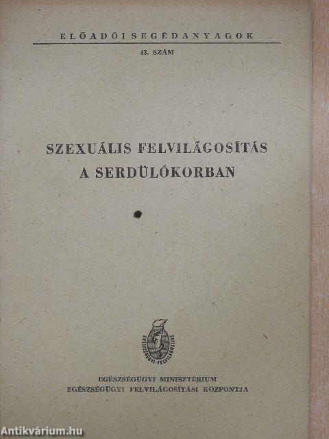 Szexuális felvilágosítás a serdülőkorban