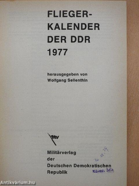 Fliegerkalender der DDR 1977