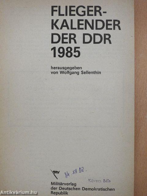 Fliegerkalender der DDR 1985