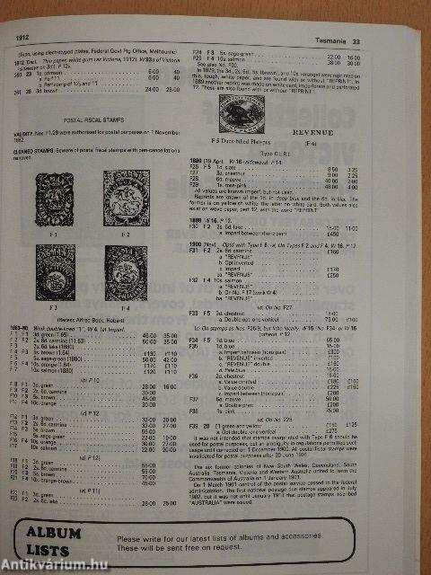 Australia Concise Stamp Catalogue 1991