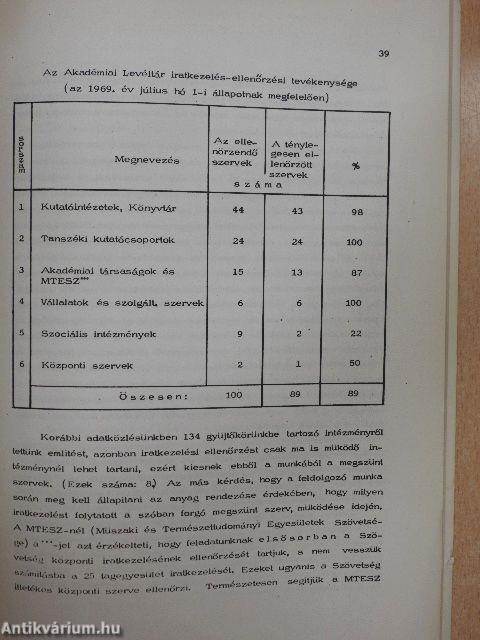 A Magyar Tudományos Akadémia levéltára az akadémiai könyvtárban