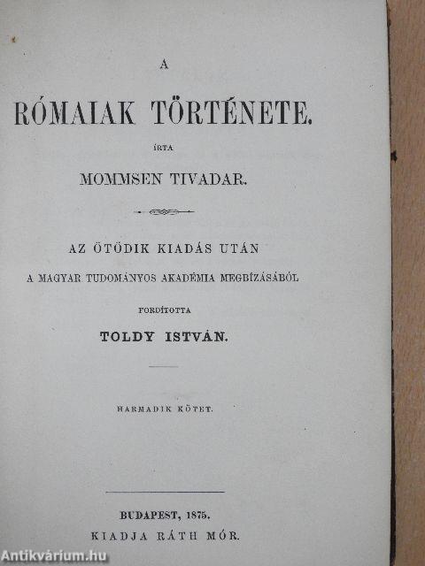 A rómaiak története III-IV. (töredék)