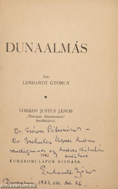 Dunaalmás (dedikált példány)