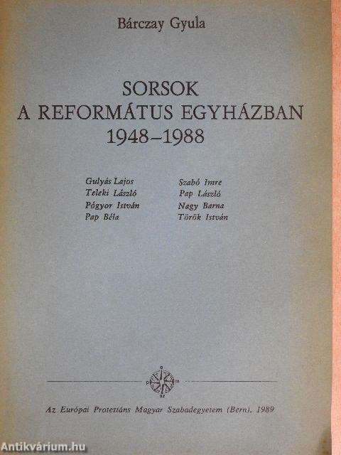 Sorsok a református egyházban