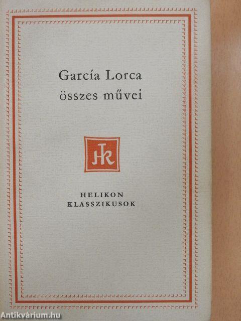 Federico García Lorca összes művei I-II.