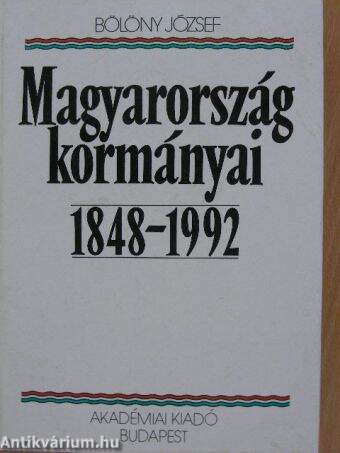 Magyarország kormányai 1848-1992