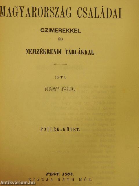 Magyarország családai czimerekkel és nemzékrendi táblákkal VIII. (töredék)
