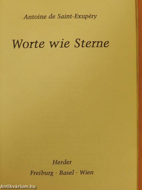 Worte wie Sterne