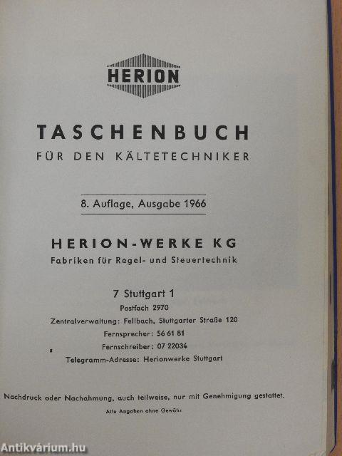 Herion Taschenbuch für den Kältetechniker