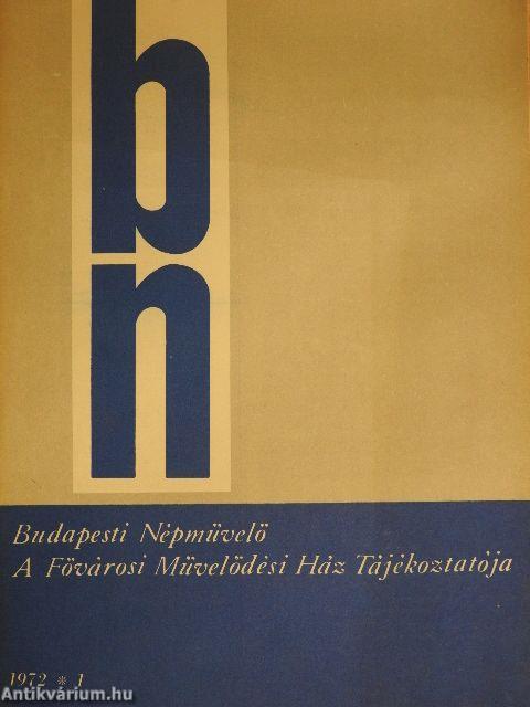 Budapesti Népművelő 1972/1.