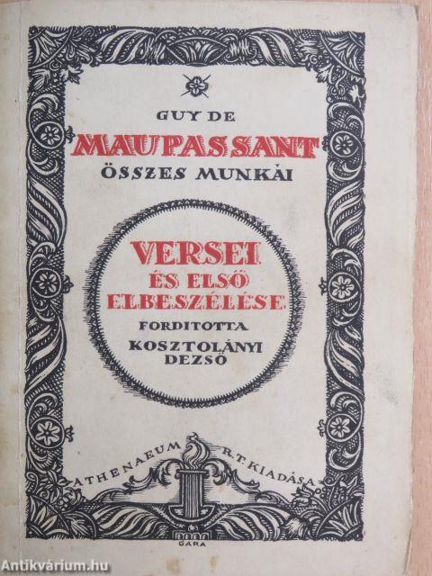 Guy de Maupassant versei és első elbeszélése