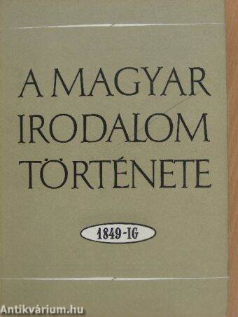 A magyar irodalom története 1849-ig