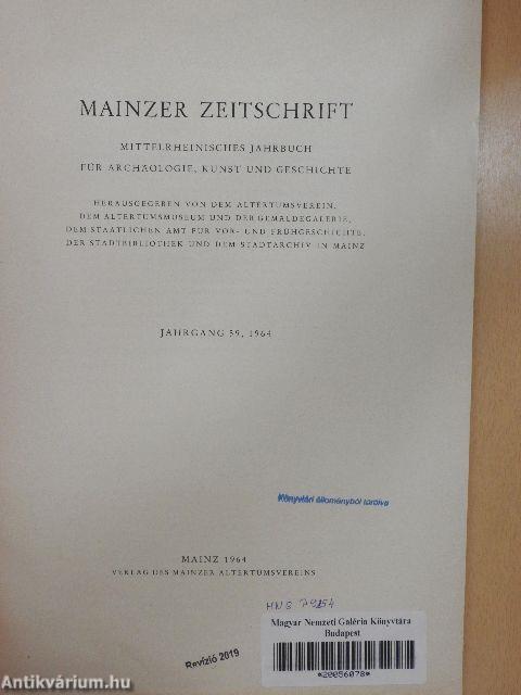 Mainzer Zeitschrift 59, 1964