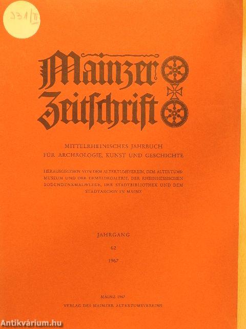 Mainzer Zeitschrift 62, 1967