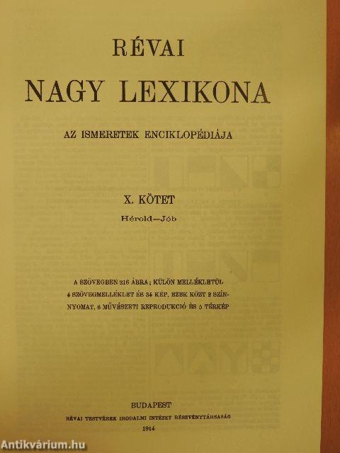 Révai nagy lexikona 10. (töredék)