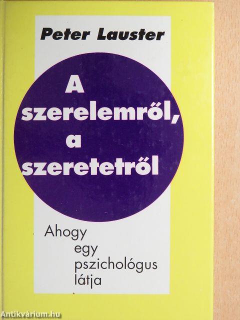 A szerelemről, a szeretetről