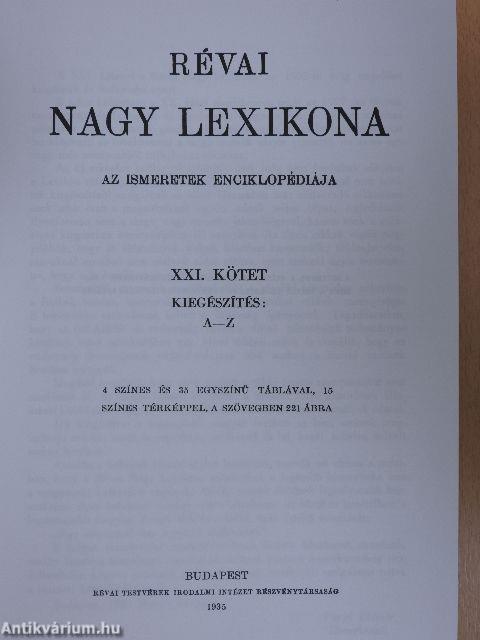 Révai nagy lexikona 21. (töredék)